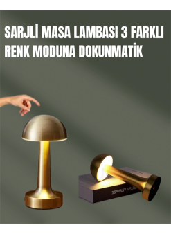 %100 Kademeli Ayarlanabilir Işık – Usb Şarjlı Masa Lambası