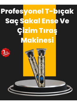 0.1 Mm Hassas Kesim Tıraş Makinesi Şarjlı Metal Gövde