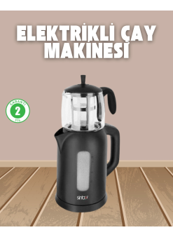 0,9 L Cam Demlik Ve 1,7 L Su Haznesi İle Çay Keyfi