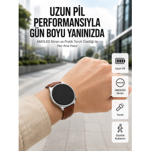 10 Gün Şarj Dayanımı Sunan Amoled Ekran Akıllı Saat Yeni Nesil