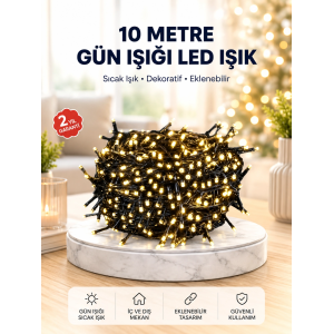 10 Metre Led Işıklı Dekoratif Parti Ve Kutlama Aydınlatması