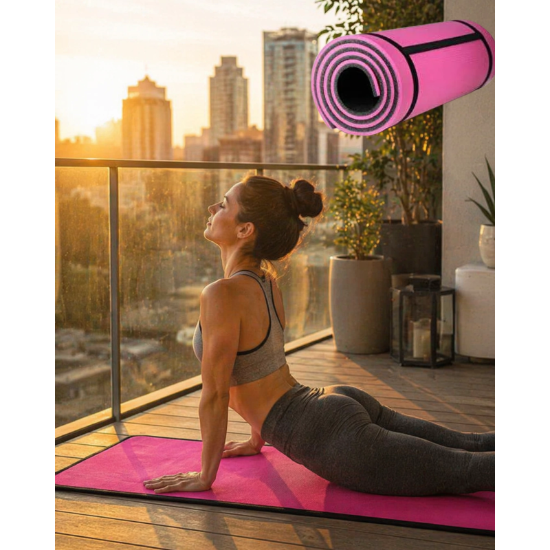 10 Mm Egzersiz Matı Pilates Yoga Aerobik İçin Kaymaz Yüzey Kolay Temizlenebilir 10 Mm Egzersiz Matı Pilates Yoga Aerobik İçin Kaymaz Yüzey Kolay Temizlenebilir