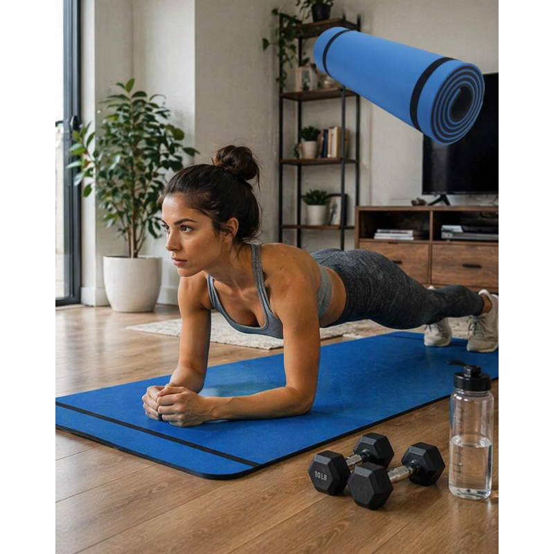 10 Mm Egzersiz Matı Yoga Pilates Aerobik İçin Kaymaz Doku Esnek Dayanıklı Tasarım 10 Mm Egzersiz Matı Yoga Pilates Aerobik İçin Kaymaz Doku Esnek Dayanıklı Tasarım