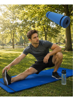 10 Mm Fitness Minderi Tırtıklı Kaymaz Yüzey Esnek Darbe Emici Eva Yapı