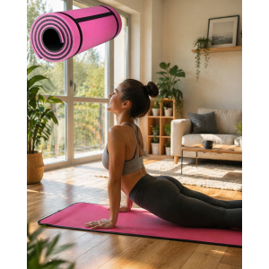 10 Mm Fitness Yoga Matı Kaymaz Yüzey Çift Taraflı Kullanım Dayanıklı Eva Malzeme
