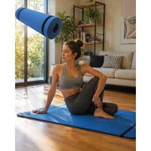 10 Mm Yoga Matı Kaymaz Yüzey Çift Taraflı Kullanım Dayanıklı Eva Fitness Minderi
