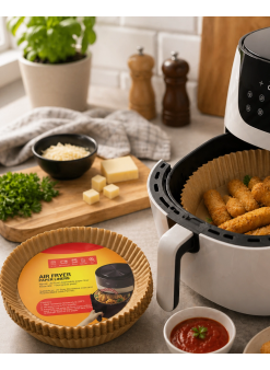 100 Parça Airfryer Kağıdı Tek Kullanımlık Temiz Pişirme Kağıdı