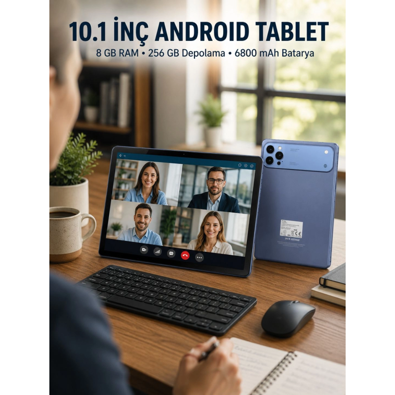 10.1 İnç Android Tablet 8 Gb Ram 256 Gb Depolama Yeni Nesil 10.1 İnç Android Tablet 8 Gb Ram 256 Gb Depolama Yeni Nesil