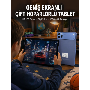 10.1 İnç Tablet 6800 Mah Batarya Çift Hoparlörlü Yeni Nesil
