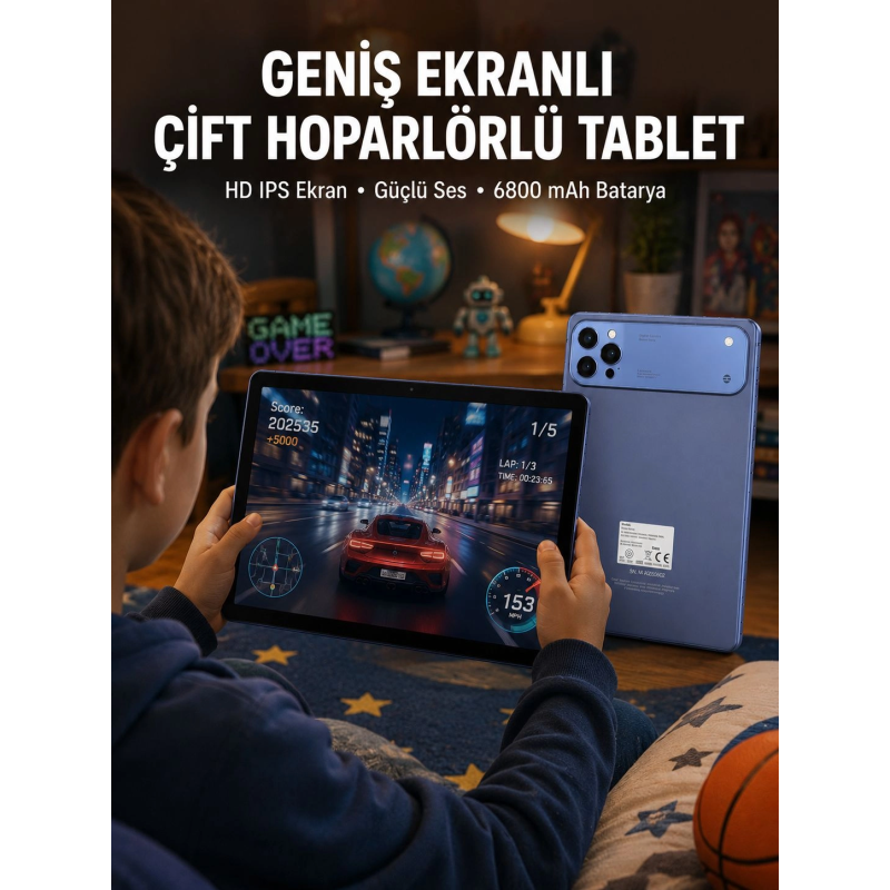 10.1 İnç Tablet 6800 Mah Batarya Çift Hoparlörlü Yeni Nesil 10.1 İnç Tablet 6800 Mah Batarya Çift Hoparlörlü Yeni Nesil