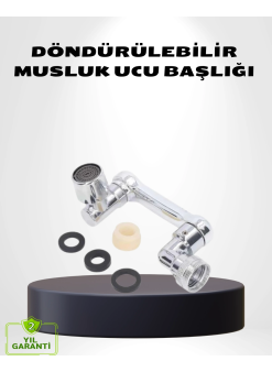 1080° Dönebilen Musluk Ucu – Su Tasarruflu, Esnek Ve 360° Çift Eksenli Başlık