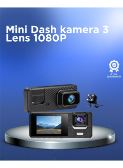1080p 3 Kameralı Araç Dvr – Döngü Kayıt Ve Geri Görüş Özellikli