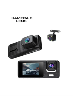 1080p 3 Kameralı Araç Dvr -Q301