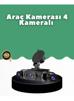 1080p 4 Kanallı Araç Kamerası Gps + Wifi + G Sensör Destekli