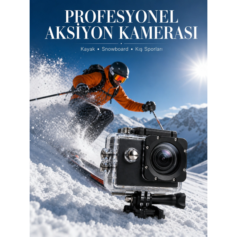 1080p Full Hd Spor Kamerası Kompakt Ve Dayanıklı Tasarım 1080p Full Hd Spor Kamerası Kompakt Ve Dayanıklı Tasarım