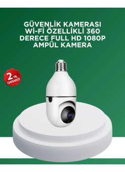 1080p Gece Görüşlü Ampul Güvenlik Kamerası – Kablolu Ve Kablosuz Seçenekli