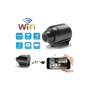 1080p Hd Wifi Mini Kamera 120° Geniş Açı Gece Görüşü Manyetik 360° Döner Tf Kart Destekli