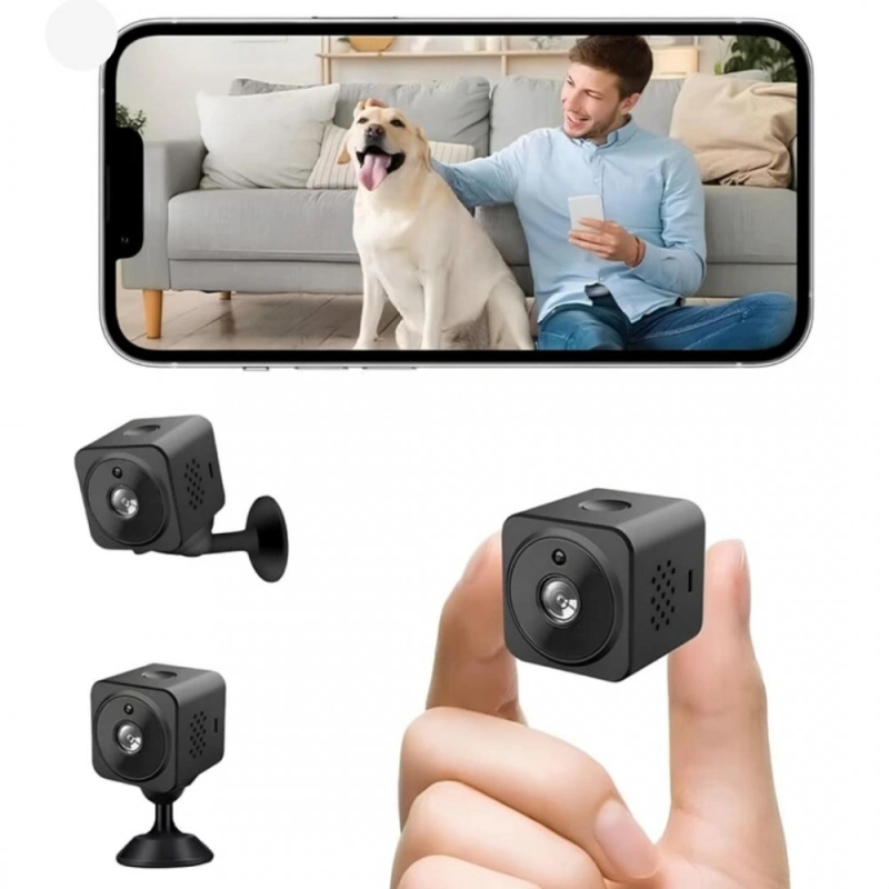 Akıllı Mini Kamera 1080p Hd Wifi Mobil Uygulamalı Şarjlı Gece Görüşlü Çift Yönlü Ses Kart Destekli Akıllı Mini Kamera 1080p Hd Wifi Mobil Uygulamalı Şarjlı Gece Görüşlü Çift Yönlü Ses Kart Destekli