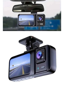 1080p Sürüş Kaydedici 2 İnç Araç Araba Ön İç Arka Dvr Ips Ekran