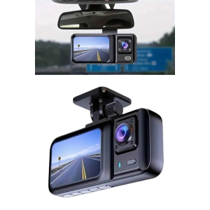 1080p Sürüş Kaydedici 2 İnç Araç Araba Ön İç Arka Dvr Ips Ekran