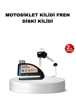 110 Db Alarmlı Disk Fren Kilidi Su Geçirmez Çelik Gövde Motosiklet Güvenlik