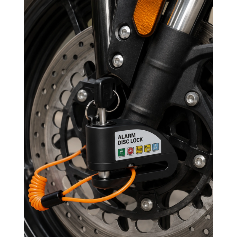 110 Db Alarmlı Disk Fren Kilidi Su Geçirmez Çelik Motosiklet Güvenlik Kilidi 110 Db Alarmlı Disk Fren Kilidi Su Geçirmez Çelik Motosiklet Güvenlik Kilidi