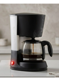 1.2 Litre Filtre Kahve Makinesi Damlama Emniyetli Cam Karaflı