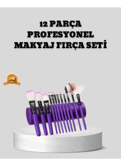 12 Parça Makyaj Fırça Seti – Profesyonel Ve Günlük Kullanıma Uygun