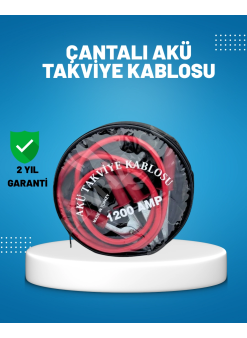 1200 Amper Akü Takviye Kablosu 2 Metre İzoleli Bakır Uçlu