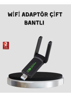 1200 Mbps Dual Band Wifi Adaptör – 5.8g & 2.4g Çift Antenli