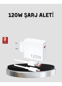 120w Hızlı Şarj Başlığı Ultra Güçlü Type-c Adaptör Kablo Dahil