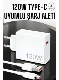 120w Şarj Aleti Type-c Uyumlu Turbo Şarj Aleti