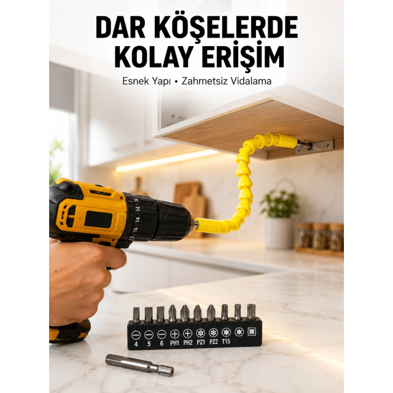 12’li Akrobat Bits Vidalama Seti Esnek Uç Çok Yönlü Kullanım Yeni Nesil 12’li Akrobat Bits Vidalama Seti Esnek Uç Çok Yönlü Kullanım Yeni Nesil