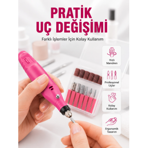 12v Çok Fonksiyonlu Tırnak Bakım Cihazı Yeni Nesil