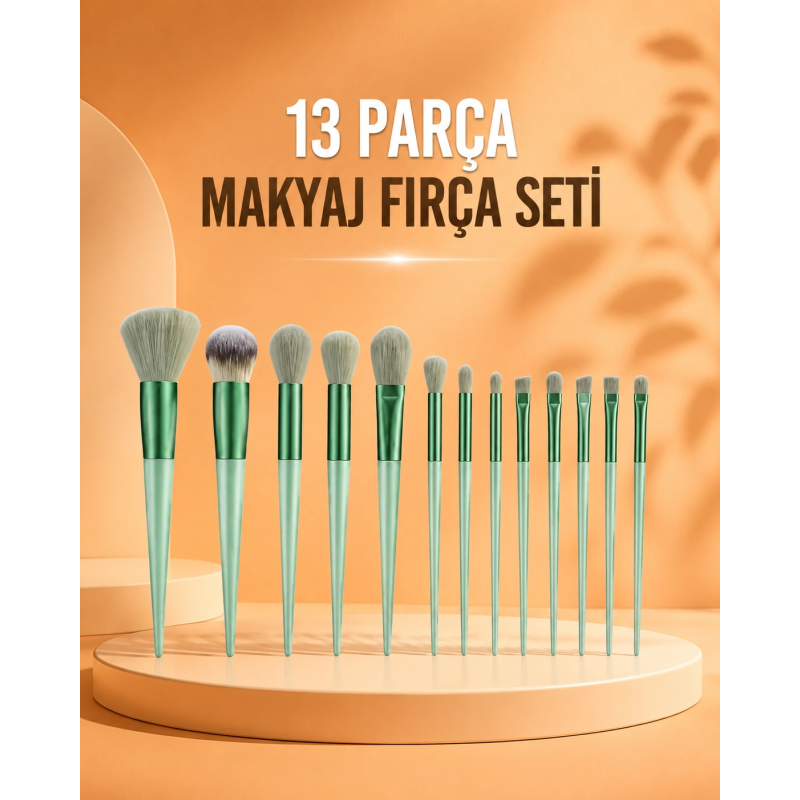 13 Parça Makyaj Fırça Seti Far Fırçası Allık Fırçası Yumuşak Uçlu 13 Parça Makyaj Fırça Seti Far Fırçası Allık Fırçası Yumuşak Uçlu