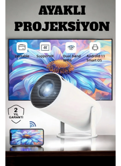 130 İnç Geniş Ekran Ve 4k Destekli Full Hd Projeksiyon Cihazı