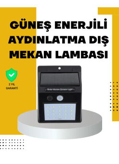 144 Led'li Geniş Aydınlatma Alanına Sahip Güneş Enerjili Güvenlik Lambası