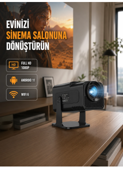 1.5 Kg Ağırlığında, 4500 Retro Oyunlu Multimedya Projektör Yeni Nesil
