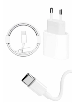 15/pro/pro Max 25w İos Uyumlu Hızlı Şarj Aleti Adaptörlü Beyaz