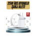 15/pro/pro Max 25w İos Uyumlu Hızlı Şarj Aleti Adaptörlü Beyaz