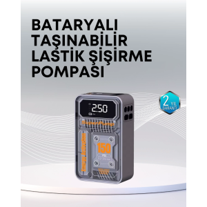 150 Psı Kablosuz Dijital Ekranlı Taşınabilir Araç Lastik Pompası