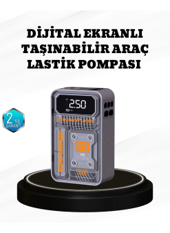 150 Psı Kablosuz Şarjlı Hava Pompası – Led Ekranlı Ve Otomatik Kapanma Özellikli