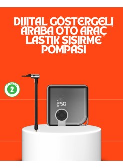 150 Psı Yüksek Basınç Kapasiteli Kablosuz Lastik Pompası