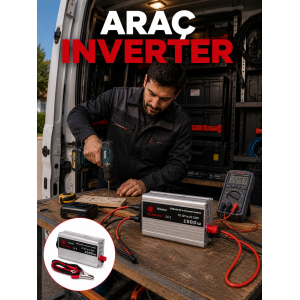 1500w Araç İnvertörü Elektronik Cihazlar İçin Yüksek Verimli Güç Dönüştürme Sistemi