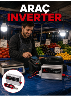 1500w Araç İnvertörü Güçlü Priz Çıkış