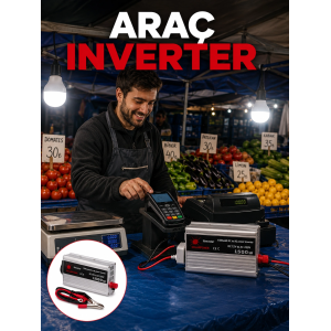 1500w Araç İnvertörü Güçlü Priz Çıkış