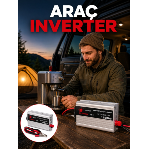 1500w Oto Güç İnverteri Araç Aküsünden Güvenli Elektrik Sağlayan Çevirici
