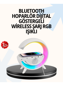 15w Hızlı Şarj Destekli Led Atmosfer Işığı Ve Alarm Fonksiyonlu Lamba