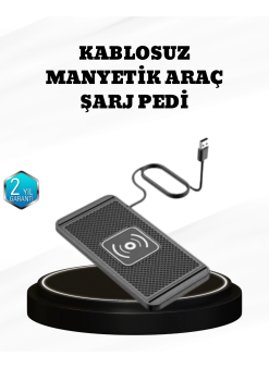 15w Manyetik Kablosuz Şarj Pedi Araç Masa Kullanımına Uygun Qi Şarj Cihazı