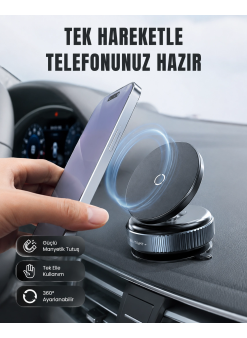 16 Mıknatıslı Araç Telefon Tutucu Kaymaz Ve Güvenli